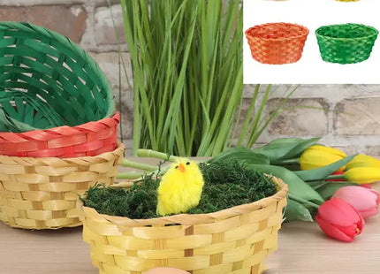 Kleines Ovales Osterkörbchen-Set, 4 Stück, Maße 19x14cm TK Gruppe® Grosshandel 