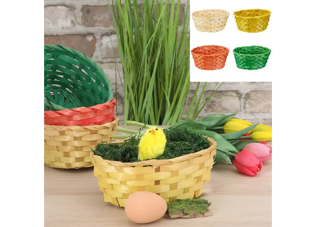 Kleines Ovales Osterkörbchen-Set, 4 Stück, Maße 19x14cm TK Gruppe® Grosshandel 