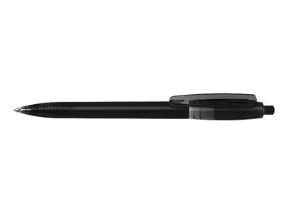 Klix Transparent Druckkugelschreiber - Durchsichtig Schwarz, Modernes Design TK Gruppe® Grosshandel 