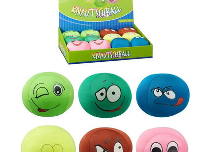 Knautschball mit Gesicht, Durchmesser 10cm - Inklusive Display TK Gruppe® Grosshandel 