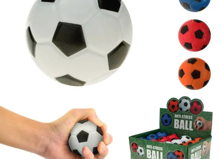 Knautschbarer Stressball in Fußballdesign, Durchmesser ca. 6 cm TK Gruppe® Grosshandel 