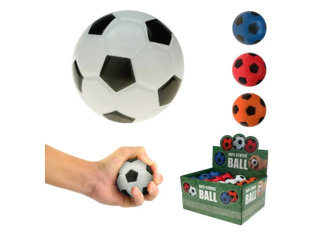Knautschbarer Stressball in Fußballdesign, Durchmesser ca. 6 cm TK Gruppe® Grosshandel 