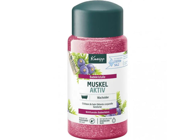 Kneipp Badekristalle 600g Muskelaktiv - Entspannendes Salzbad für müde Muskeln TK Gruppe® Grosshandel 