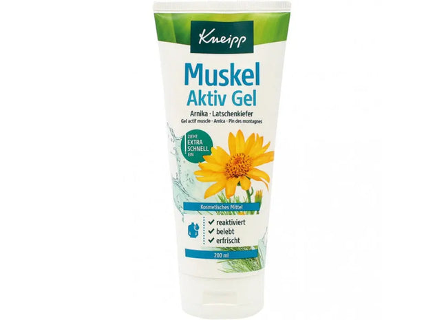 Kneipp Muskel Aktiv Gel 200ml - Erfrischende Linderung in der Tube, 100 Zeichen TK Gruppe® Grosshandel 