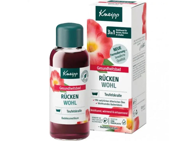 Kneipp Rückenbrunnen Gesundheitsbad 100ml - Teufelskralle Badezusatz für Rückenwohl TK Gruppe® Grosshandel 