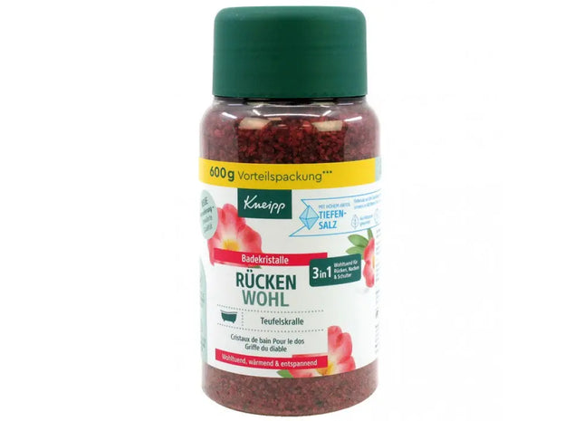 Kneipp Rückenwohl Badekristalle 600g - Mineralisches Entspannungsbad für den Rücken TK Gruppe® Grosshandel 
