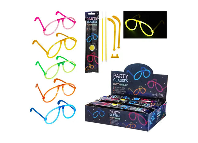 Knicklicht Partybrillen, 5er-Pack – Spaßbrillen für Events TK Gruppe® Grosshandel 