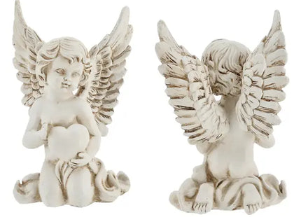 Kniender Engel mit Herz, Liebevolle Dekofigur, 16 cm Höhe TK Gruppe® Grosshandel 