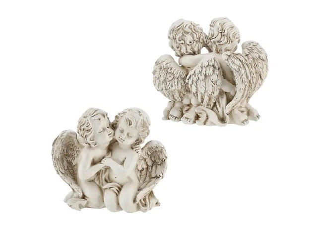 Kniendes Engelpaar, Spirituelle Liebe Dekofigur, 17 cm Breite TK Gruppe® Grosshandel 