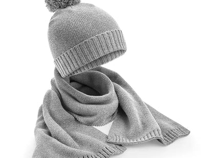 Knitted Scarf and Beanie Gift Set TK Gruppe® Grosshandel 