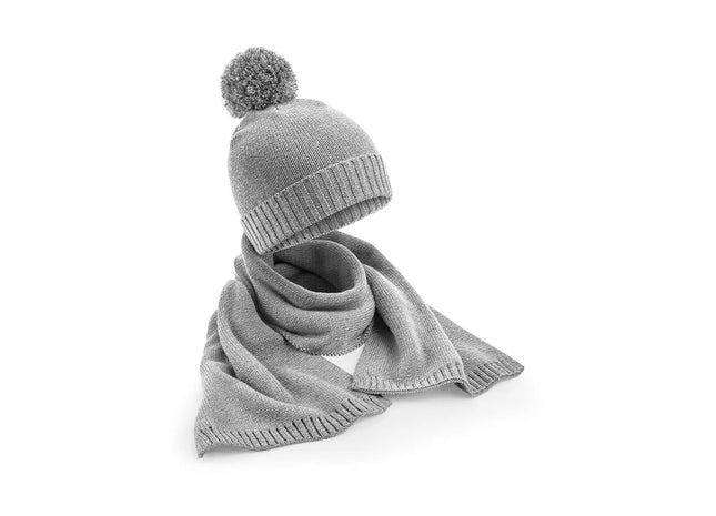 Knitted Scarf and Beanie Gift Set TK Gruppe® Grosshandel 