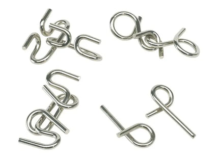 Knobelspiele CLEVER CONCEPTION - 4-fach sortiert - Preis pro Stück - Silber: Herausfordernde Rätselspaß TK Gruppe® Grosshandel 
