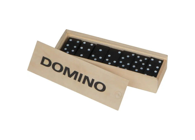 Ko Samui Dominospiel aus Holz in Beige - Klassisches Spiel in natürlichem Stil TK Gruppe® Grosshandel 