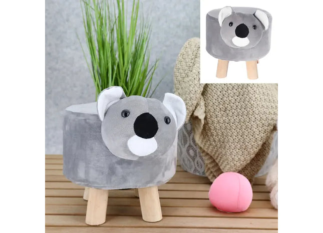 Koalahocker, 30cm Hoch, Kinderzimmer Tierhocker, Niedliche Koala Dekoration, Sitzhocker TK Gruppe® Grosshandel 