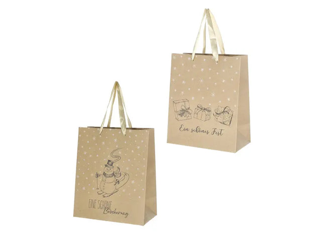 Kompakte Geschenktüten für besondere Anlässe, 2er-Pack, ca. 24 cm hoch TK Gruppe® Grosshandel 