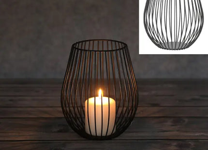 Kompakte Laterne Streben, 18 cm Höhe, Stabilisierend & Stilvoll TK Gruppe® Grosshandel 