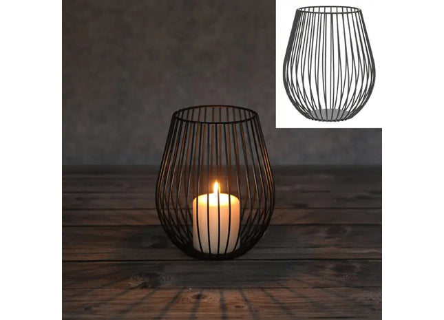 Kompakte Laterne Streben, 18 cm Höhe, Stabilisierend & Stilvoll TK Gruppe® Grosshandel 