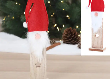 Kompakte Santa Claus Figur - Perfekt für Deko & Geschenke! | Mini Weihnachtsmann, 25cmH TK Gruppe® Grosshandel 