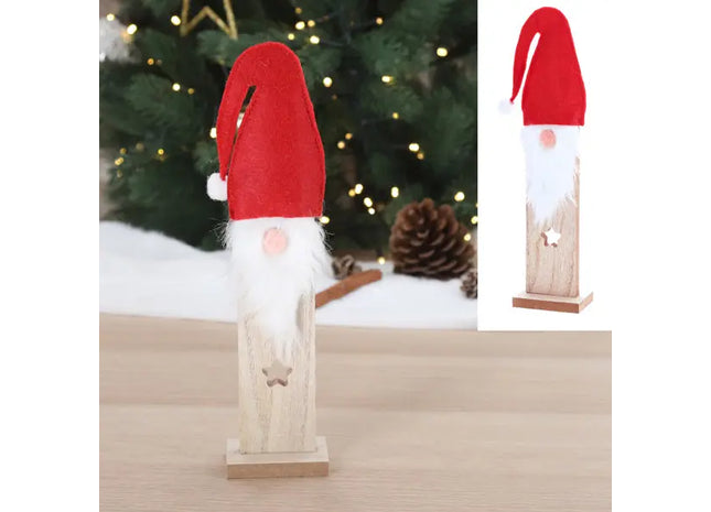 Kompakte Santa Claus Figur - Perfekt für Deko & Geschenke! | Mini Weihnachtsmann, 25cmH TK Gruppe® Grosshandel 