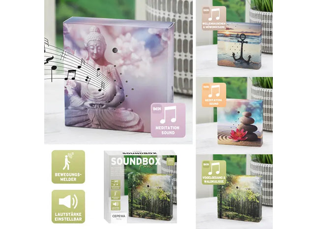 Kompakte Soundbox im 4er-Set, ca. 12x12 cm - Leistungsstark, tragbar und vielseitig verwendbar TK Gruppe® Grosshandel 