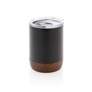 Kompakte Vakuum-Kaffeetasse aus RCS rSteel & Kork, Schwarz TK Gruppe® Grosshandel 
