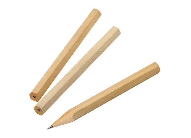 Kompakter Kurzbleistift in Beige, Ungespitzt für Individuelle Nutzung TK Gruppe® Grosshandel 