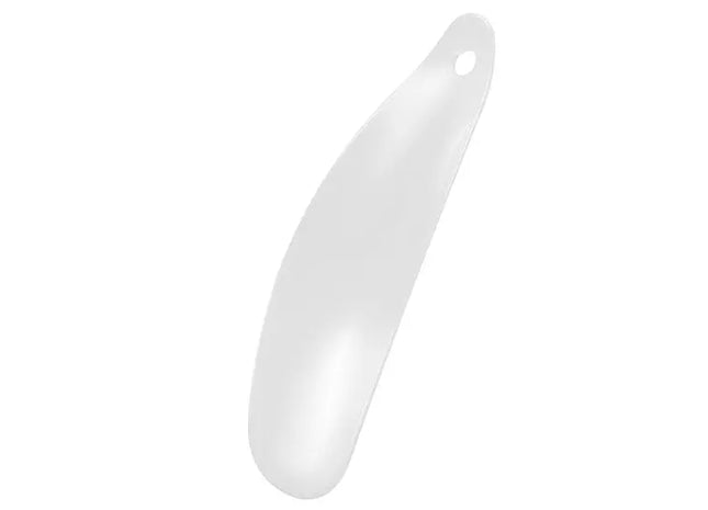 Kompakter Schuhlöffel – kurzer, weißer Schuhanzieher für bequemen Einstieg TK Gruppe® Grosshandel 