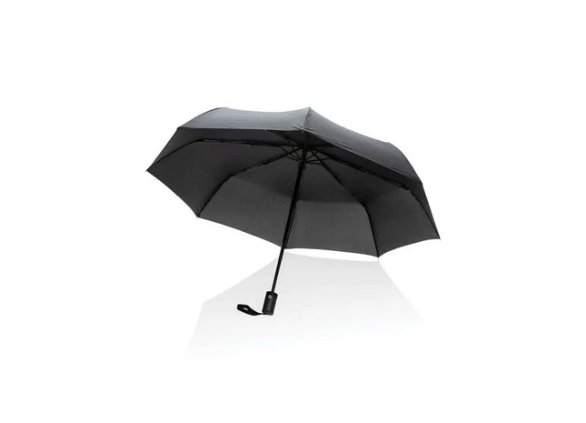 Kompakter Schwarz Mini-Schirm aus RPET - Impact AWARE™, 20.5 Zoll TK Gruppe® Grosshandel 