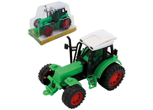 Kompakter Spielzeugtraktor, 12cm, in robuster Blisterverpackung TK Gruppe® Grosshandel 
