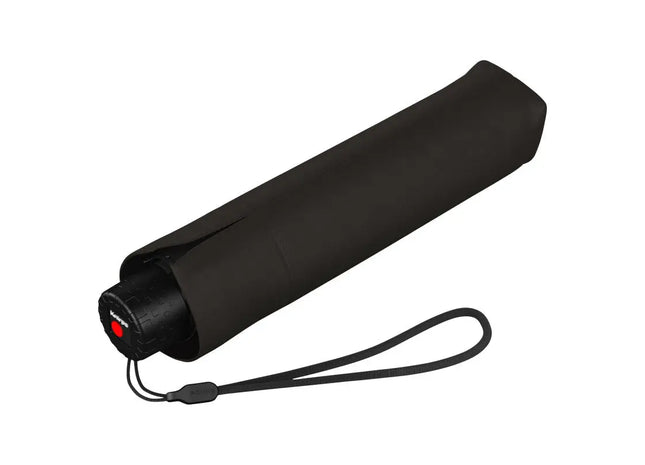 Kompakter Taschenschirm C.050 small manual - schwarz: Leicht, manuell, robust, ideal für unterwegs TK Gruppe® Grosshandel 