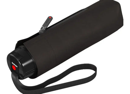 Kompakter Taschenschirm T.020 small manual - schwarz: Leicht, manuell, robust, ideal für unterwegs TK Gruppe® Grosshandel 