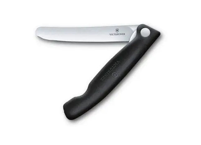 Kompaktes Faltbares Gemüsemesser, 11 cm - Leicht & Praktisch, Schwarz TK Gruppe® Grosshandel 