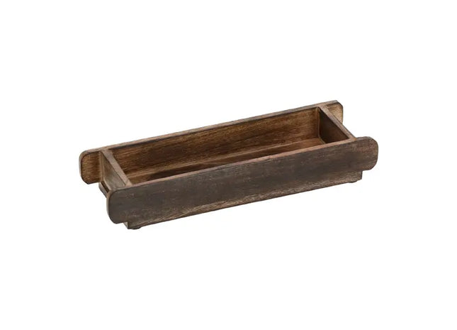 Kompaktes Mangoholz-Tablett, 30x9cm - Elegantes Servieraccessoire TK Gruppe® Grosshandel 