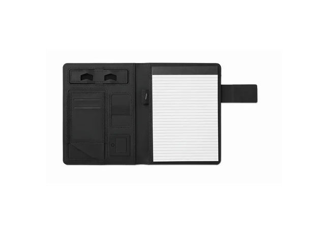 Kompaktes schwarzes DIN A5 Portfolio PowerNoty - Organisation und Ladung in einem TK Gruppe® Grosshandel 