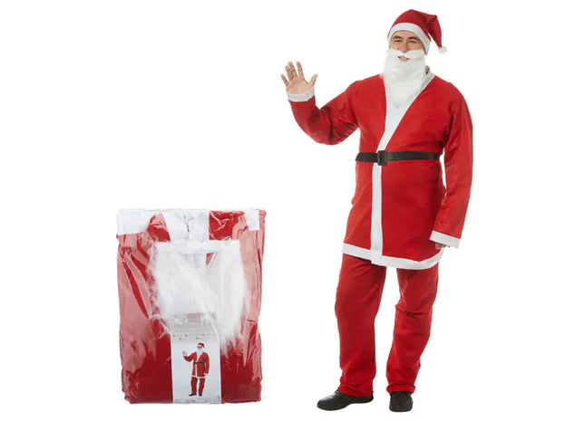 Komplettes Weihnachtsmann-Kostüm, 5-teilig – Ideal für Festliche Anlässe TK Gruppe® Grosshandel 