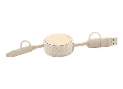 Komugo USB Ladekabel - Natur Umweltfreundliches und Hochwertiges Ladezubehör TK Gruppe® Grosshandel 