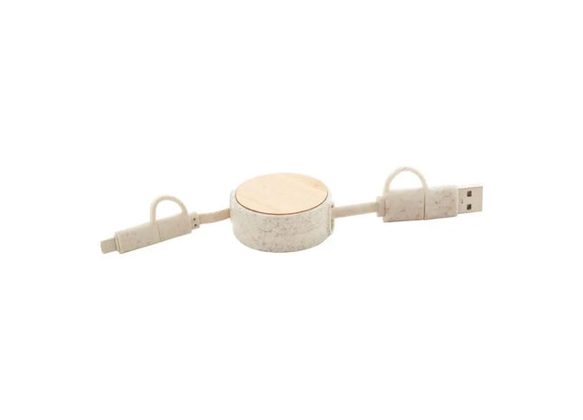 Komugo USB Ladekabel - Natur Umweltfreundliches und Hochwertiges Ladezubehör TK Gruppe® Grosshandel 