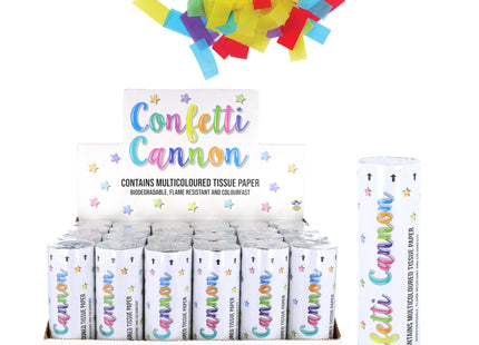 Konfetti-Kanone 20 cm, Papier-Konfetti-Shooter für Feiern & Partys TK Gruppe® Grosshandel 