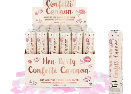 Konfettikanone für den Junggesellinnenabschied, 20 cm, Papier – festlicher Konfetti-Shooter TK Gruppe® Grosshandel 