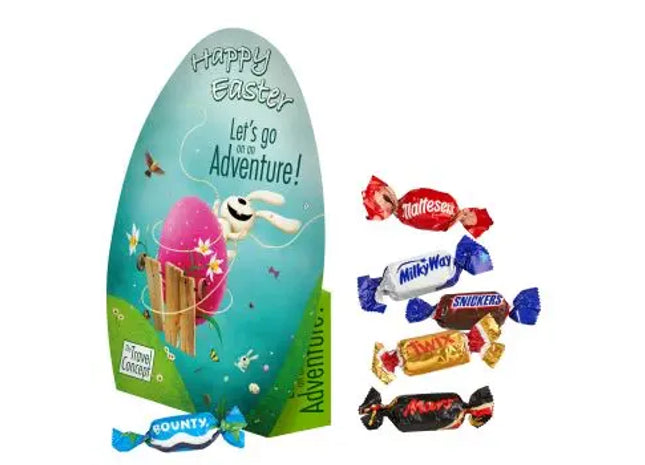 Konturen-Schachtel in Ei-Form mit Celebrations – individuell bedruckt TK Gruppe® Grosshandel 