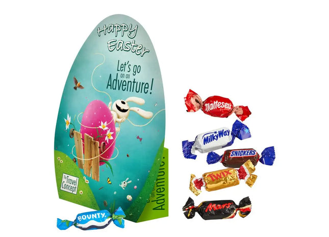 Konturierte Eierschachtel mit Celebrations Schokolade, Personalisierbar TK Gruppe® Grosshandel 