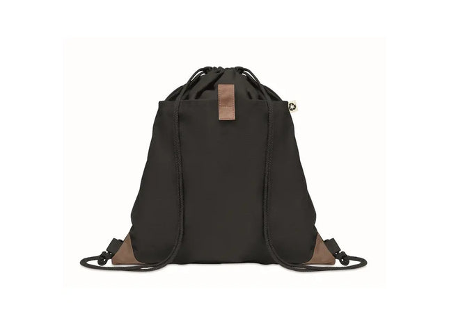 Kordelzugbeutel PANDA BAG - Praktisch und stilvoll in zeitlosem Schwarz TK Gruppe® Grosshandel 