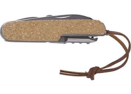 Kork-Taschenmesser Kellan - Braun, robust und umweltfreundlich für vielseitigen Einsatz TK Gruppe® Grosshandel 