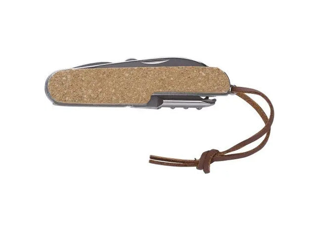 Kork-Taschenmesser Kellan - Braun, robust und umweltfreundlich für vielseitigen Einsatz TK Gruppe® Grosshandel 