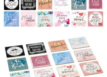 Korkuntersetzer, quadratisch, ca. 9.5x9.5cm, 12er-Set, umweltfreundlich TK Gruppe® Grosshandel 