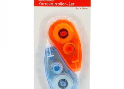 Korrekturroller 2er-Set, je 5m x 5mm - Präzise Textkorrektur auf Karte TK Gruppe® Grosshandel 