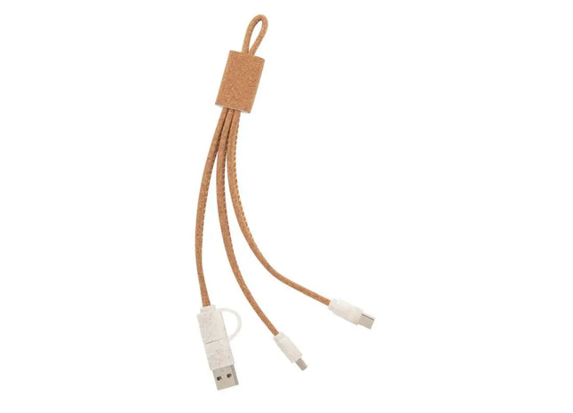 Koruku USB Ladekabel - Natur Nachhaltiges und Schnellladendes Kabel für alle Geräte TK Gruppe® Grosshandel 