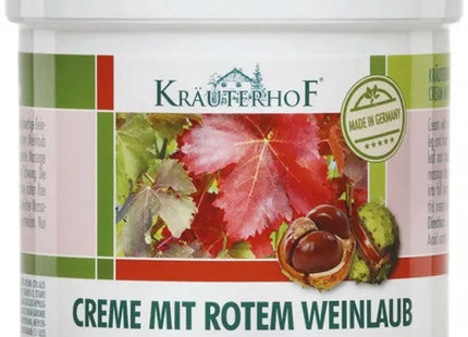 Kräuterhof Red Vine Leaf Cream, 250ml - Soothing Leg Relief Formula TK Gruppe® Grosshandel 