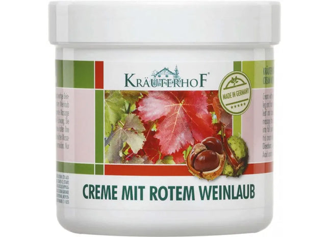 Kräuterhof Red Vine Leaf Cream, 250ml - Soothing Leg Relief Formula TK Gruppe® Grosshandel 