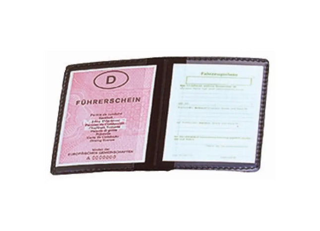 KreativDesign Ausweis-Hülle Soft - Schwarz Stilvolle Tasche für sichere Aufbewahrung von Ausweisen TK Gruppe® Grosshandel 